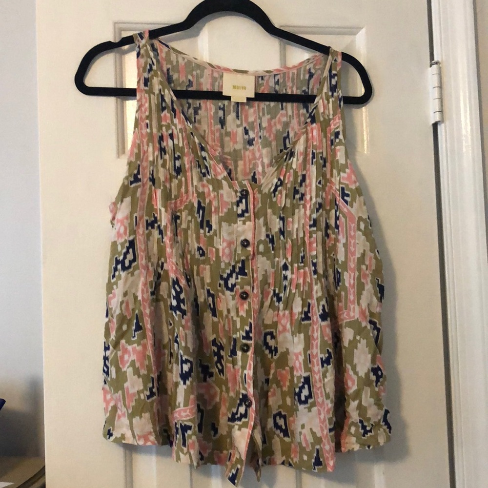 Maeve button down tank